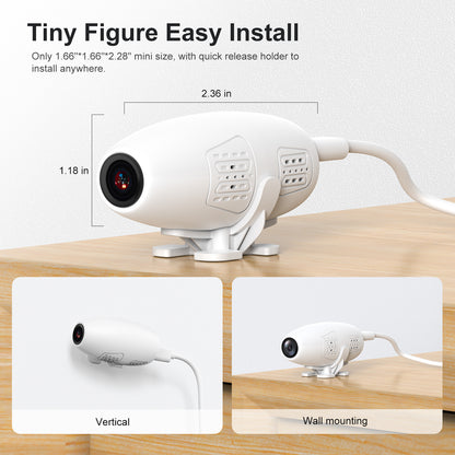 Waskame X51 Indoor Smart Security Camera with Full Color Night Vision 2MP